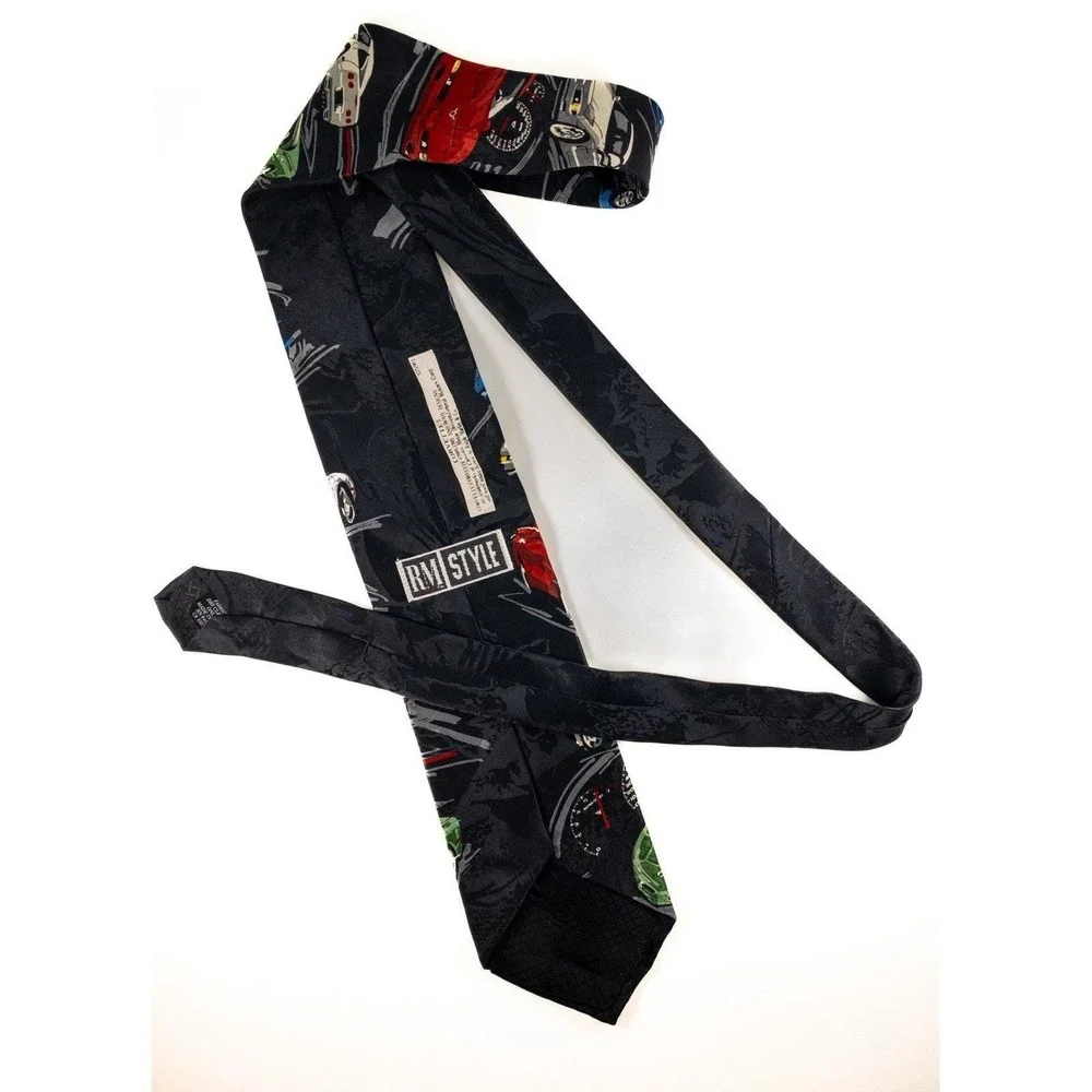 Vtg 1994 Ralph Marlin Corvette II Silk Tie Dennis Simon Automotive Chevy C5 C4